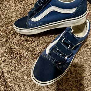 Vans Navy and White Sneakers